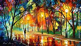 Leonid Afremov EVENING IN THE PARK painting